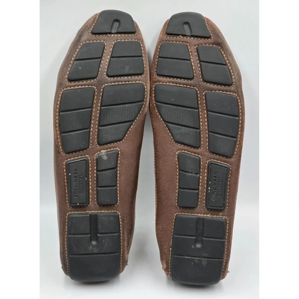 Cole Haan Women's‎ Trillby Driving Shoes  Distressed Brown Leather Sz 10.5M